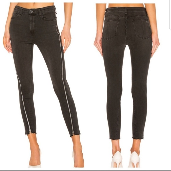 Rag & Bone Exposed Side Zip Skinny Jean's Sz 28 - Picture 1 of 8